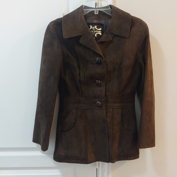 LEATHER FASHION Women's Brown Leather Jacket Size 34 - Picture 4 of 16